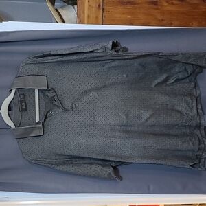 Tasso Elba Golf Mens Polo Shirt Collared Buttons Dark Gray Size XXL GUC READ